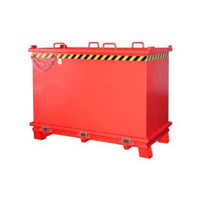 Conteneur Eurokraft pro - 2m³, 2000kg, Acier, RAL 3000 Rouge - Publicité Conteneur Eurokraft pro - 2m³, 2000kg, Acier, RAL 3000 Rouge - Publicité