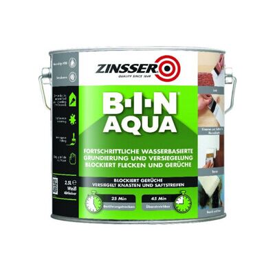 ZINSSER Bin Aqua 2,5 L ; RUST-OLEUM (849.DE.2.5) - Publicité ZINSSER Bin Aqua 2,5 L ; RUST-OLEUM (849.DE.2.5) - Publicité