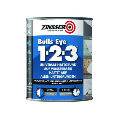 ZINSSER Bulls Eye 123 1L ; RUST-OLEUM (850.DE.1) - Publicité ZINSSER Bulls Eye 123 1L ; RUST-OLEUM (850.DE.1) - Publicité