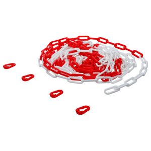 BGS Chaîne de barriération, rouge/blanc, 4 mousquetons, plastique, 7,5 m ; BGS Do it yourself (80816) - Publicité BGS Chaîne de barriération, rouge/blanc, 4 mousquetons, plastique, 7,5 m ; BGS Do it yourself (80816) - Publicité