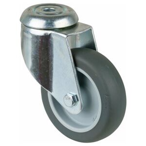 BS Rollen Roulette pivotante C101.A80, avec trou arrière, Ø 100, L 30mm 80kg, caoutchouc (C101.A80.100) - Publicité BS Rollen Roulette pivotante C101.A80, avec trou arrière, Ø 100, L 30mm 80kg, caoutchouc (C101.A80.100) - Publicité