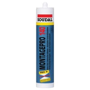 Colle d'assemblage Soudal Pro 140 blanche 400 g/310 ml (112129) - Publicité Colle d'assemblage Soudal Pro 140 blanche 400 g/310 ml (112129) - Publicité