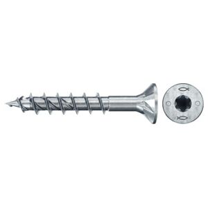 fischer Vis PowerFast II FPF II CTP 5,0x35 BC 500 Tête fraisée, empreinte TX, zingué blanc, filetage partiel (670370) - Publicité fischer Vis PowerFast II FPF II CTP 5,0x35 BC 500 Tête fraisée, empreinte TX, zingué blanc, filetage partiel (670370) - Publicité