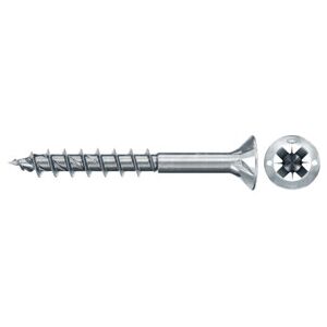 fischer Vis PowerFast II FPF II CZP 3,5x35 BC 300 Tête fraisée, empreinte PZ, zingué blanc, filetage partiel (670116) - Publicité fischer Vis PowerFast II FPF II CZP 3,5x35 BC 300 Tête fraisée, empreinte PZ, zingué blanc, filetage partiel (670116) - Publicité