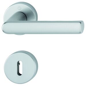 Hoppe Hamburg 1700 Jeu de Poignées de Porte avec Rosettes - Aluminium, F1, Gauche/Droite - Publicité Hoppe Hamburg 1700 Jeu de Poignées de Porte avec Rosettes - Aluminium, F1, Gauche/Droite - Publicité