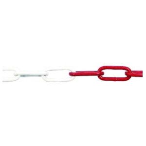 Chaîne en acier Posamo - 5mm, Rouge-Blanc, Longueur, Chaîne en acier - Publicité Chaîne en acier Posamo - 5mm, Rouge-Blanc, Longueur, Chaîne en acier - Publicité
