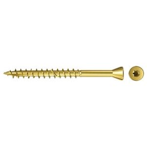 Vis pour plancher fischer FTF-ST 3,5 x 45 YZP 200 Tête fraisée réduite 6 mm, 60°, empreinte TX, bichromaté, filetage partiel (660103) - Publicité Vis pour plancher fischer FTF-ST 3,5 x 45 YZP 200 Tête fraisée réduite 6 mm, 60°, empreinte TX, bichromaté, filetage partiel (660103) - Publicité
