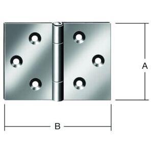 VORMANN Charnière de porte large B45xH30mm, galvanisée roulée (000504030Z) - Publicité VORMANN Charnière de porte large B45xH30mm, galvanisée roulée (000504030Z) - Publicité