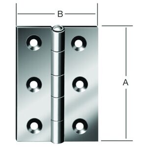 VORMANN Charnière de porte semi-large B32xH40mm, galvanisée roulée (000502040Z) - Publicité VORMANN Charnière de porte semi-large B32xH40mm, galvanisée roulée (000502040Z) - Publicité