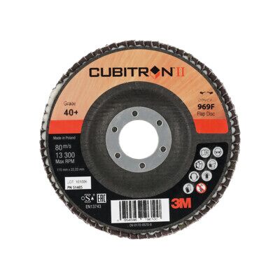 3M Disqueà lamelles 969F Cubitron II, plateau en fibre de verre Oblique,⌀ 115 mm, Grain: 60 (7100105848) - Publicité 3M Disqueà lamelles 969F Cubitron II, plateau en fibre de verre Oblique,⌀ 115 mm, Grain: 60 (7100105848) - Publicité