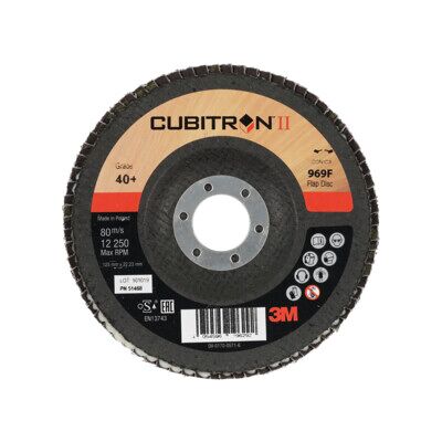 3M Disqueà lamelles 969F Cubitron II, plateau en fibre de verre Oblique,⌀ 125 mm, Grain: 60 (7100105851) - Publicité 3M Disqueà lamelles 969F Cubitron II, plateau en fibre de verre Oblique,⌀ 125 mm, Grain: 60 (7100105851) - Publicité