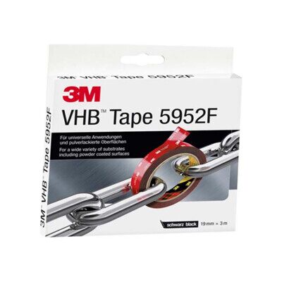 3M Ruban adhésif double-face 19 mm x 3 m, noir, pour poudre 5952193 (7100211813) - Publicité 3M Ruban adhésif double-face 19 mm x 3 m, noir, pour poudre 5952193 (7100211813) - Publicité