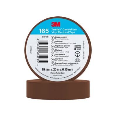 Ruban électrique PVC marron 3M - Ruban isolant - Marron - 3M - Publicité Ruban électrique PVC marron 3M - Ruban isolant - Marron - 3M - Publicité
