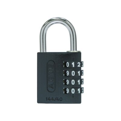 ABUS Cadenas à combinaison 144/40 Lock-Tag Aluminium, noir (82378) - Publicité ABUS Cadenas à combinaison 144/40 Lock-Tag Aluminium, noir (82378) - Publicité