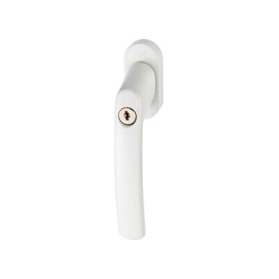 ABUS Poignée de fenêtre verrouillable DK FG200 SB, même clé DR, 7/28-44, blanc (44259) - Publicité ABUS Poignée de fenêtre verrouillable DK FG200 SB, même clé DR, 7/28-44, blanc (44259) - Publicité