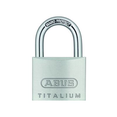ABUS Zylindervorhangschloss 64TI/40 Corps de serrure L.40mm Titalium, clés variées (79474) - Publicité ABUS Zylindervorhangschloss 64TI/40 Corps de serrure L.40mm Titalium, clés variées (79474) - Publicité
