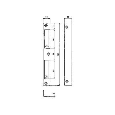 Bever - 22x22x200 Plaque d'angle de porte - Convient pour portes droites et gauches - Publicité Bever - 22x22x200 Plaque d'angle de porte - Convient pour portes droites et gauches - Publicité