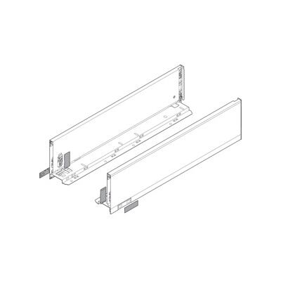 Blum LEGRABOX Cadre, hauteur K 128,5 mm, NL 450 mm, gauche/droite, pour LEGRABOX pure, blanc soyeux mat (09645343) - Publicité Blum LEGRABOX Cadre, hauteur K 128,5 mm, NL 450 mm, gauche/droite, pour LEGRABOX pure, blanc soyeux mat (09645343) - Publicité