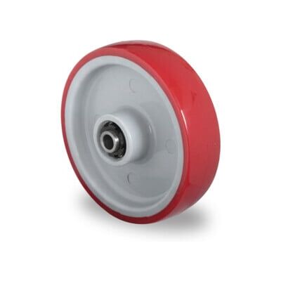 Kaiserkraft Roue en PU rouge 80x32mm - Roues - Publicité Kaiserkraft Roue en PU rouge 80x32mm - Roues - Publicité