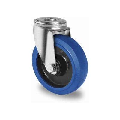CASCOO Roulette pivotante avec trou de fixation ø 125 mm série R4E1 à roulement à billes (HPH85W0125R4E1B34) - Publicité CASCOO Roulette pivotante avec trou de fixation ø 125 mm série R4E1 à roulement à billes (HPH85W0125R4E1B34) - Publicité