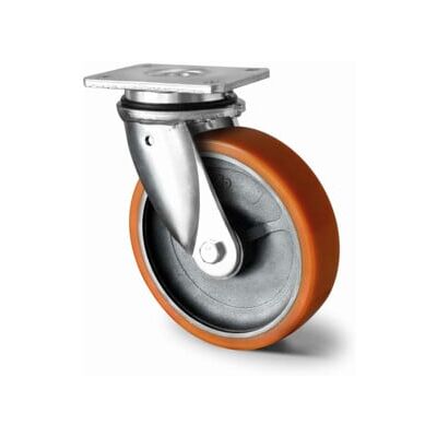 CASCOO Roulette pivotante ø 160 mm Série I2U5 Roulement à billes doubles Série M (SHP5MW0160I2U5D0N) - Publicité CASCOO Roulette pivotante ø 160 mm Série I2U5 Roulement à billes doubles Série M (SHP5MW0160I2U5D0N) - Publicité