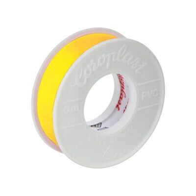 Coroplast Ruban isolant 10 m x 15 mm jaune (TN81116) - Publicité Coroplast Ruban isolant 10 m x 15 mm jaune (TN81116) - Publicité