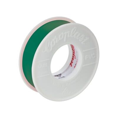 Ruban isolant électrique vert Coroplast - 10m x 15mm - Publicité Ruban isolant électrique vert Coroplast - 10m x 15mm - Publicité