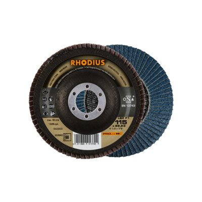 Rhodius 205581 - Disque lamellare - Convient pour acier inoxydable et acier - Haute durabilité - Dispositif de refroidissement - Publicité Rhodius 205581 - Disque lamellare - Convient pour acier inoxydable et acier - Haute durabilité - Dispositif de refroidissement - Publicité