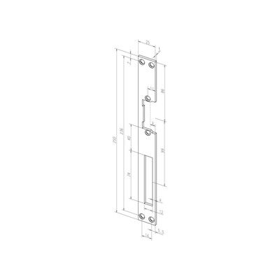 Face de frappe plate 021 VA ktg. B.25xL.250mm DIN L/R ; ASSA ABLOY (02135-01) - Publicité Face de frappe plate 021 VA ktg. B.25xL.250mm DIN L/R ; ASSA ABLOY (02135-01) - Publicité
