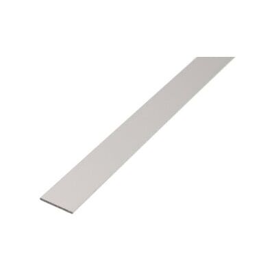 GAH Alberts Barre plate lisse, non trouée, L1000mm l20mm É2mm Aluminium argenté anodisé (473020) - Publicité GAH Alberts Barre plate lisse, non trouée, L1000mm l20mm É2mm Aluminium argenté anodisé (473020) - Publicité