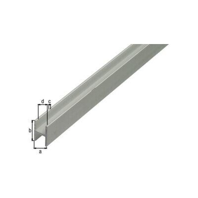 GAH Alberts Profilé en H L1.000 x l9 x H12 mm Aluminium, couleur argentée (473914) - Publicité GAH Alberts Profilé en H L1.000 x l9 x H12 mm Aluminium, couleur argentée (473914) - Publicité