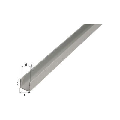 GAH Alberts Profilé en U isocèle perforé L1000 x l10 x H8 mm aluminium, argenté (473815) - Publicité GAH Alberts Profilé en U isocèle perforé L1000 x l10 x H8 mm aluminium, argenté (473815) - Publicité