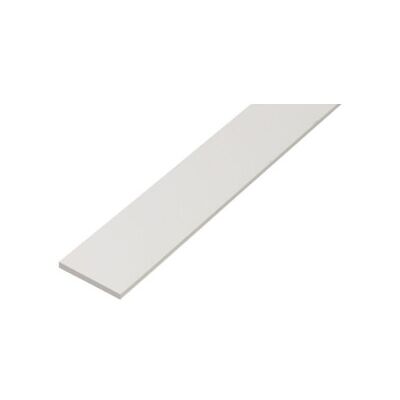 GAH Alberts Tige plate lisse, non perforée, L1000mm l20mm, ép2mm plastique blanc intégral (479381) - Publicité GAH Alberts Tige plate lisse, non perforée, L1000mm l20mm, ép2mm plastique blanc intégral (479381) - Publicité