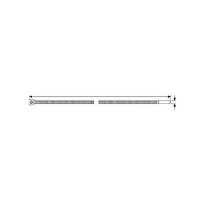 HellermannTyton Colliers de serrage 4,8x250 noir UB250C-B (138-00006) - Publicité HellermannTyton Colliers de serrage 4,8x250 noir UB250C-B (138-00006) - Publicité