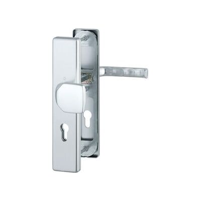 Ensemble de Serrure de Porte Hoppe - Cylindre Profilé, Aluminium Naturel - Type de Porte - Publicité Ensemble de Serrure de Porte Hoppe - Cylindre Profilé, Aluminium Naturel - Type de Porte - Publicité