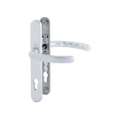 Ensemble poignées de porte Luxembourg Hoppe en aluminium - Trou profilé 92mm/8mm - Publicité Ensemble poignées de porte Luxembourg Hoppe en aluminium - Trou profilé 92mm/8mm - Publicité