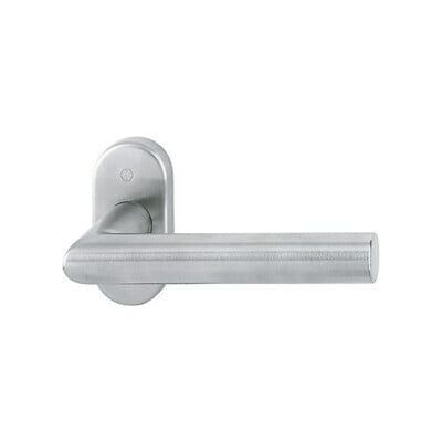 Ensemble Poignées de Porte en Acier Inoxydable Hoppe - Portes Profilées - Publicité Ensemble Poignées de Porte en Acier Inoxydable Hoppe - Portes Profilées - Publicité