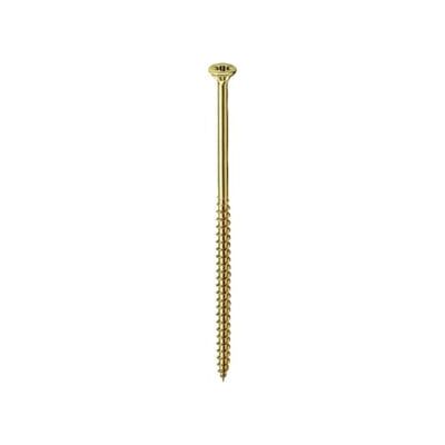 Vis pour bois E-NORMpro 6,0x240/72 mm Galvanisée jaune - Produit en bois - Publicité Vis pour bois E-NORMpro 6,0x240/72 mm Galvanisée jaune - Produit en bois - Publicité