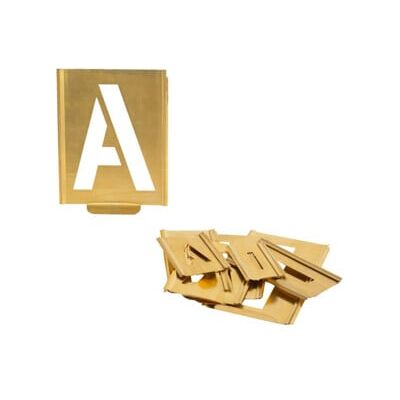 Jeu de gabarits de marquage 327 lettres A-Z hauteur des caractères 100mm feuille spéciale TURNUS ; KUKKO (327-100-B) - Publicité Jeu de gabarits de marquage 327 lettres A-Z hauteur des caractères 100mm feuille spéciale TURNUS ; KUKKO (327-100-B) - Publicité