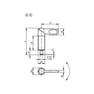 Kipp - Sperrriegel - D=10 - M16 - Locking bolt - Publicité Kipp - Sperrriegel - D=10 - M16 - Locking bolt - Publicité