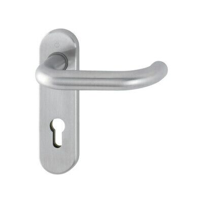 Ensemble de poignées de porte Hoppe Paris en acier inoxydable - 72mm, Fini satin, pour portes intérieures - Publicité Ensemble de poignées de porte Hoppe Paris en acier inoxydable - 72mm, Fini satin, pour portes intérieures - Publicité