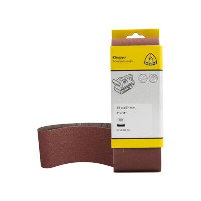Klingspor Bande abrasive courte SB 3 pcs 100x 560 mm K 40 (7036) - Publicité Klingspor Bande abrasive courte SB 3 pcs 100x 560 mm K 40 (7036) - Publicité
