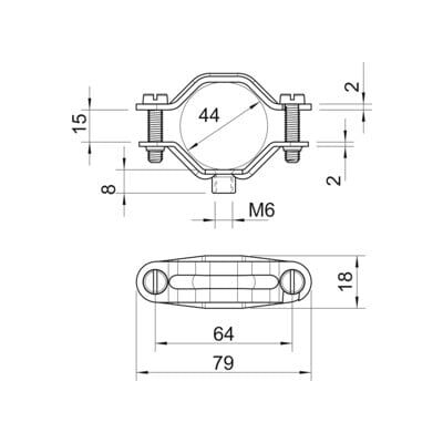 OBO Bettermann Collier de fixation 2072 M6 galvanisé électrolytiquement (1380427) - Publicité OBO Bettermann Collier de fixation 2072 M6 galvanisé électrolytiquement (1380427) - Publicité