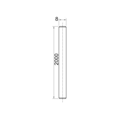 OBO Bettermann Tige filetée M8x2000 mm G TR M8 2M (3141136) - Publicité OBO Bettermann Tige filetée M8x2000 mm G TR M8 2M (3141136) - Publicité