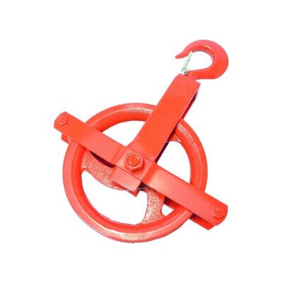 Roue à Goupille en Acier Rouge Pösamo - Équipement de Levage - Publicité Roue à Goupille en Acier Rouge Pösamo - Équipement de Levage - Publicité