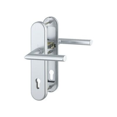 Garniture de sécurité Hoppe en aluminium - 92mm/67-72mm, ES1 - Publicité Garniture de sécurité Hoppe en aluminium - 92mm/67-72mm, ES1 - Publicité