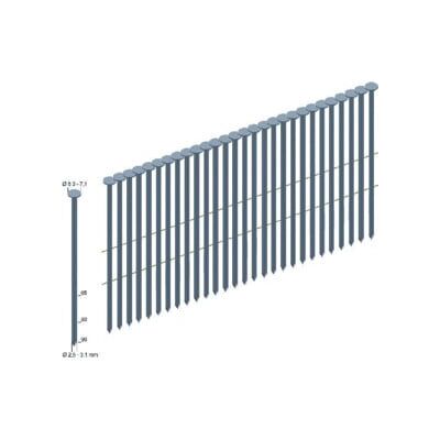Clous en coil Prebena CNW25/65BK - 7200 Pièces - Clous en coil - Inclinaison 16° - Matériau blanc - Publicité Clous en coil Prebena CNW25/65BK - 7200 Pièces - Clous en coil - Inclinaison 16° - Matériau blanc - Publicité