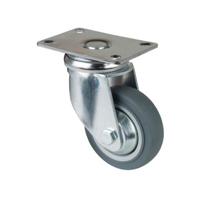 Roulette BS - 80mm, 80kg, Gris - Heavy Duty - Publicité Roulette BS - 80mm, 80kg, Gris - Heavy Duty - Publicité
