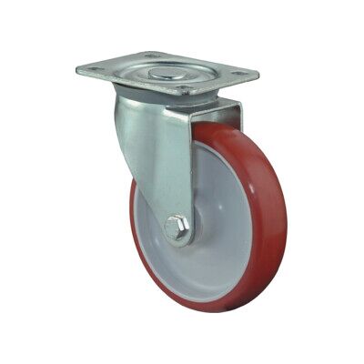 Roulette pivotante D.roue 200 mm cap.charge 300 kg polyuréthane plaque L135xl110 ; BS Rollen (L400.B31.200) - Publicité Roulette pivotante D.roue 200 mm cap.charge 300 kg polyuréthane plaque L135xl110 ; BS Rollen (L400.B31.200) - Publicité