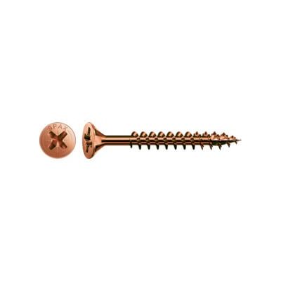 ABC Spax Viti Tsp Testa Svasata Piana A Croce Pozidriv Bronzata Diametro 4,0 Mm Lunghezza 70 Mm Filetto Parziale - Vis - Publicité ABC Spax Viti Tsp Testa Svasata Piana A Croce Pozidriv Bronzata Diametro 4,0 Mm Lunghezza 70 Mm Filetto Parziale - Vis - Publicité